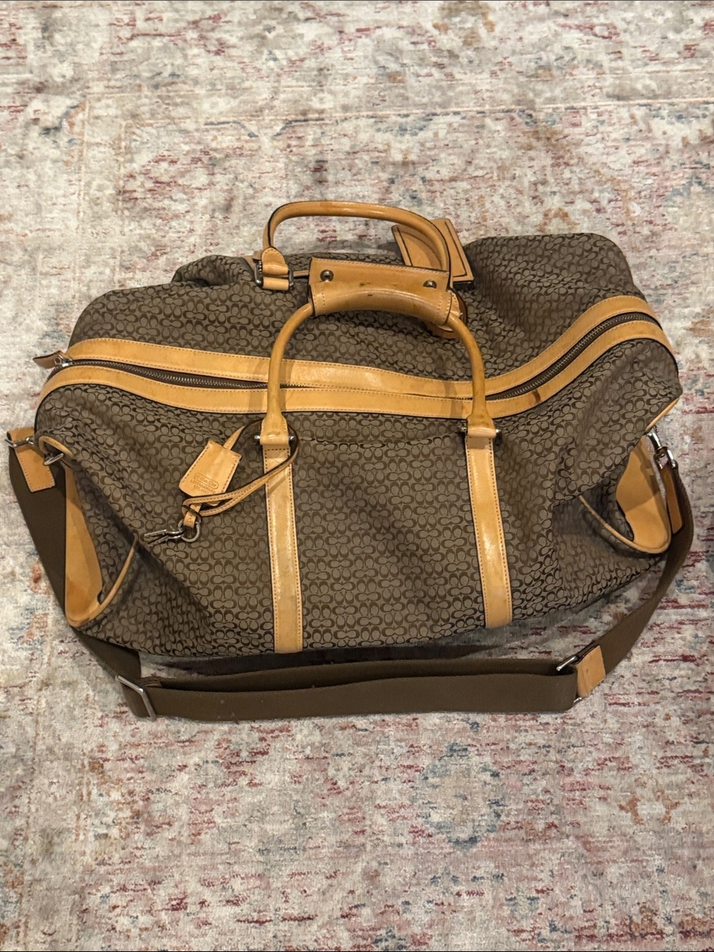 Coach Mini signature "C" duffle bag
